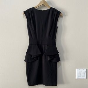 Ted Baker London Black Peplum Dress UK 0/US 2